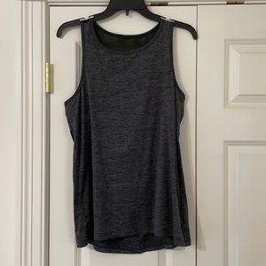 Gray athletic tank